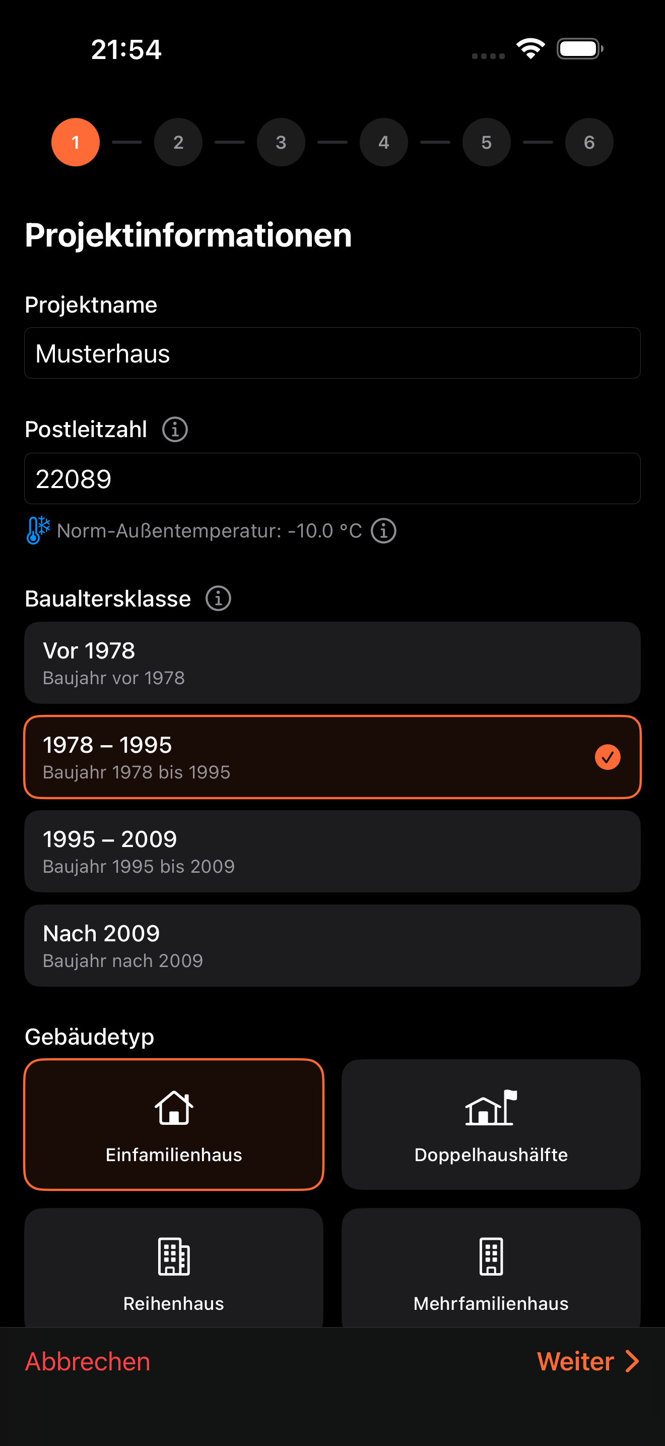 Schritt-für-Schritt Assistent